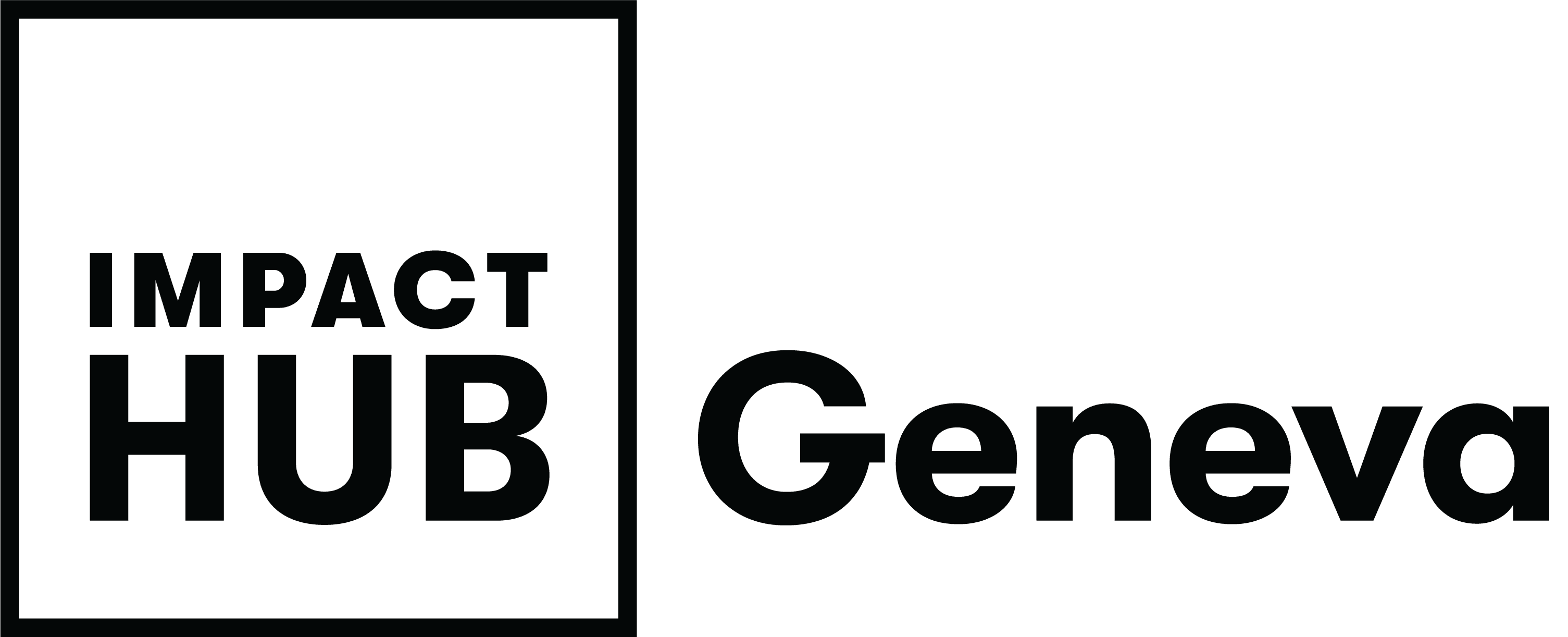 Logo Impact Hub Geneva black